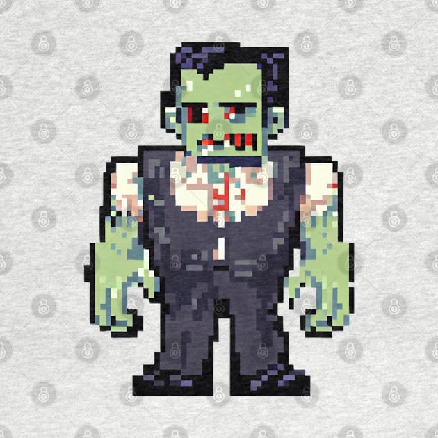 Frankenstein pixel art by AT Digital